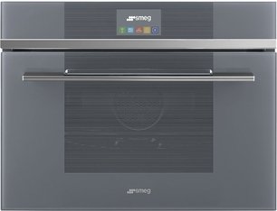 Компактный духовой шкаф с пароваркой Smeg SF4104VCS фото в Новосибирске