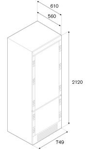 Встраиваемый холодильник Bertazzoni REF75PRL фото 4 в Новосибирске