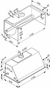 Встраиваемая вытяжка Miele DAR1155 для плиты Range Cooker фото 3 в Новосибирске
