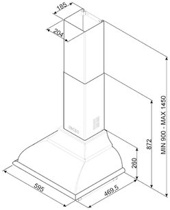 Вытяжка Smeg KC16P фото 3 в Новосибирске