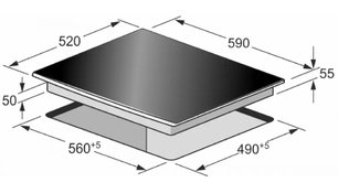 Индукционная варочная поверхность Кайзер KCT 6745 FI Elf AD фото 4 в Новосибирске Индукционная варочная поверхность Kaiser KCT 6745 FI Elf AD фото 4 в Новосибирске