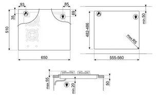 Варочная панель Смег PM3643D фото 4 в Новосибирске Варочная панель Smeg PM3643D фото 4 в Новосибирске