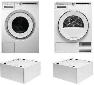 Asko Logic 19 (стиральная машина W4086C.W/3 + сушильная машина T408HD.W + напольный ящик HPS5323W (2 шт)) фото в Новосибирске Asko Logic 19 (стиральная машина W4086C.W/3 + сушильная машина T408HD.W + напольный ящик HPS5323W (2 шт)) фото в Новосибирске