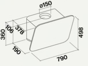 Вытяжка Фалмек Tab 80 White фото 2 в Новосибирске Вытяжка Falmec Tab 80 White фото 2 в Новосибирске
