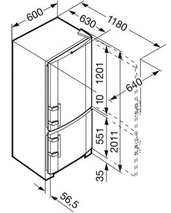 Холодильник Liebherr CBP 3613 Comfort BioFresh фото 3 в Новосибирске