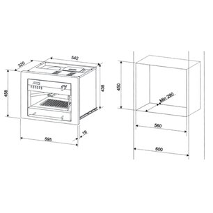 Встраиваемая кофемашина Ilve ES-645C Burgundy (ручки латунь) фото 2 в Новосибирске