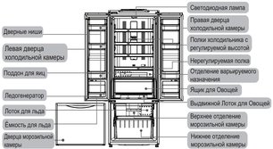 Холодильник Hitachi R-WB 552 PU2 GGR фото 4 в Новосибирске