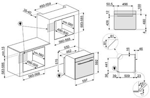 Духовой шкаф Smeg SO6102TG фото 4 в Новосибирске