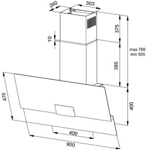 Вытяжка Кертинг KHC 96373 BXGN фото 4 в Новосибирске Вытяжка Korting KHC 96373 BXGN фото 4 в Новосибирске