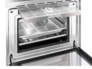 Компактный духовой шкаф с пароваркой Smeg SF4750VCBS фото 2 в Новосибирске