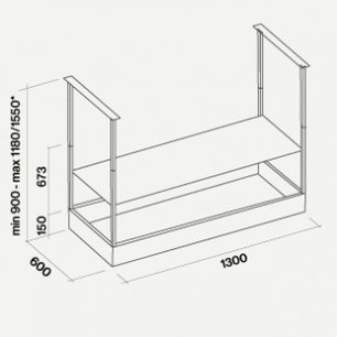Вытяжка Falmec Spazio 130 Island black matt фото 4 в Новосибирске