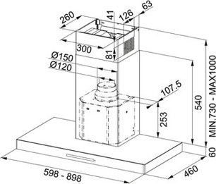 Вытяжка Franke FCR 625 TC BK XS фото 2 в Новосибирске