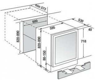 Встраиваемый холодильник для охлаждения вина Kuppersbusch FWKU 1800.0 S1 фото 4 в Новосибирске