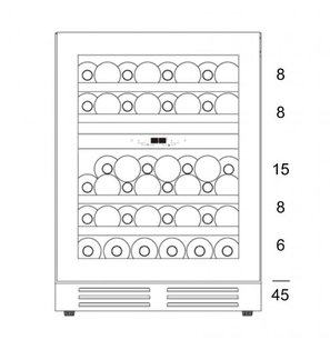 Винный шкаф Dunavox DAU-45.125DW.TO фото 3 в Новосибирске