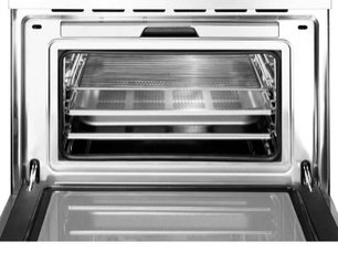 Компактный духовой шкаф с пароваркой Smeg SF4750VCBS фото 3 в Новосибирске