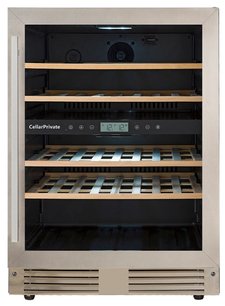 Встраиваемый под столешницу винный шкаф Селлар Приват CP043-2T фото в Новосибирске Встраиваемый под столешницу винный шкаф CellarPrivate CP043-2T фото в Новосибирске