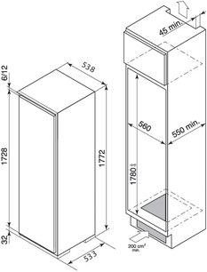 Встраиваемый однокамерный холодильник De Dietrich DRS 635 JE фото 2 в Новосибирске