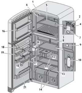 Холодильник Смег FAB50BS фото 4 в Новосибирске Холодильник Smeg FAB50BS фото 4 в Новосибирске