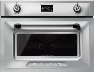 Компактный духовой шкаф с пароваркой Smeg SF4920VCX1 фото в Новосибирске