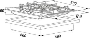 Независимая варочная панель Franke FHL 704 4G XS C фото 2 в Новосибирске