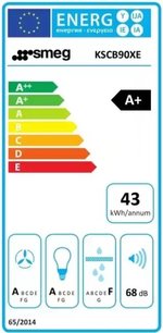 Встраиваемая вытяжка Smeg KSCB90XE фото 4 в Новосибирске
