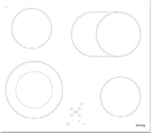 Варочная поверхность Кертинг HK 62051 BW фото в Новосибирске Варочная поверхность Korting HK 62051 BW фото в Новосибирске