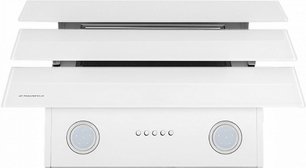 Кухонная вытяжка MAUNFELD Cascada Push 50 белый фото 4 в Новосибирске