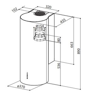 Вытяжка Faber ECLIPSE EV8 LED X A37 фото 4 в Новосибирске