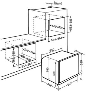Духовой шкаф Smeg SFP130B-1 фото 2 в Новосибирске