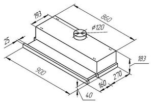 Встраиваемая вытяжка Kuppersberg Slimlux II 90 C фото 4 в Новосибирске
