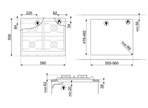 Варочная панель Смег SR964BGH фото 4 в Новосибирске Варочная панель Smeg SR964BGH фото 4 в Новосибирске