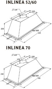 Встраиваемая вытяжка Kuppersberg INLINEA 70 CX фото 4 в Новосибирске