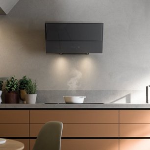 Вытяжка Фалмек Verso 85 bk glass (600) фото 2 в Новосибирске Вытяжка Falmec Verso 85 bk glass (600) фото 2 в Новосибирске