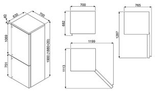 Холодильник Смег FA8003POS фото 3 в Новосибирске Холодильник Smeg FA8003POS фото 3 в Новосибирске
