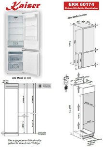Встраиваемый холодильник Kaiser EKK 60176 фото 4 в Новосибирске
