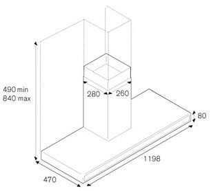 Вытяжка Бертаззони KG120CONXA фото 4 в Новосибирске Вытяжка Bertazzoni KG120CONXA фото 4 в Новосибирске
