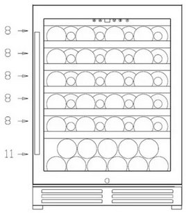 Винный шкаф Climadiff CLE51 фото 4 в Новосибирске