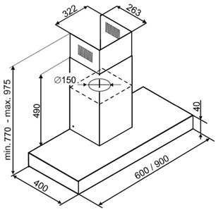 Вытяжка Де Дитрих DHB2954X фото 4 в Новосибирске Вытяжка De Dietrich DHB2954X фото 4 в Новосибирске