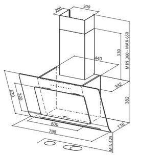 Вытяжка Faber INFINITY ALMOND A80 фото 4 в Новосибирске