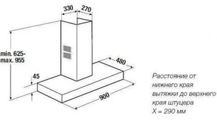 Настенная вытяжка Kuppersbusch DW 9500.0 W белое стекло фото 2 в Новосибирске