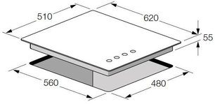 Варочная панель Fulgor Milano FCH 604 G BK фото 4 в Новосибирске