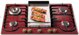 Варочная панель Илве H90FCV Burgundy фото в Новосибирске Варочная панель Ilve H90FCV Burgundy фото в Новосибирске