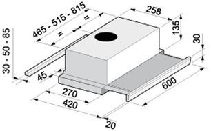 Встраиваемая вытяжка Korting KHP 6313 X фото 3 в Новосибирске