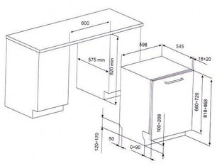 Посудомоечная машина Куперсберг GLF 689 фото 2 в Новосибирске Посудомоечная машина Kuppersberg GLF 689 фото 2 в Новосибирске