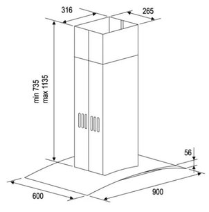 Вытяжка Kuppersberg Kaminox IS X 1HHM фото 2 в Новосибирске