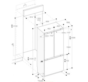 Встраиваемая холодильно-морозильная комбинация Gaggenau RY492304 фото 3 в Новосибирске
