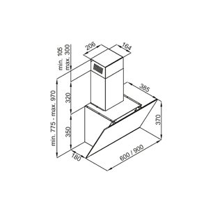 Кухонная вытяжка MAUNFELD Aurora 90 белый матовый фото 2 в Новосибирске