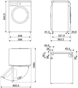 Стиральная машина Smeg WM3T84RU фото 4 в Новосибирске