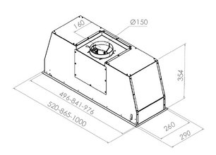 Вытяжка Pando PRO/52 INOX V. 830 фото 3 в Новосибирске