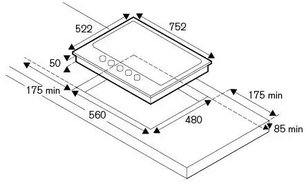 Варочная панель Bertazzoni P755CMODGNE фото 4 в Новосибирске